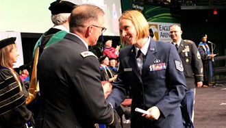 Link to Photo: Former U.S. Air Force air traffic controller now reaches new heights as family doctor