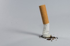 A cigarette extinguished for tobacco cessation. U.S. Navy photo by Mass Communication Specialist 1st Class RJ Stratchko