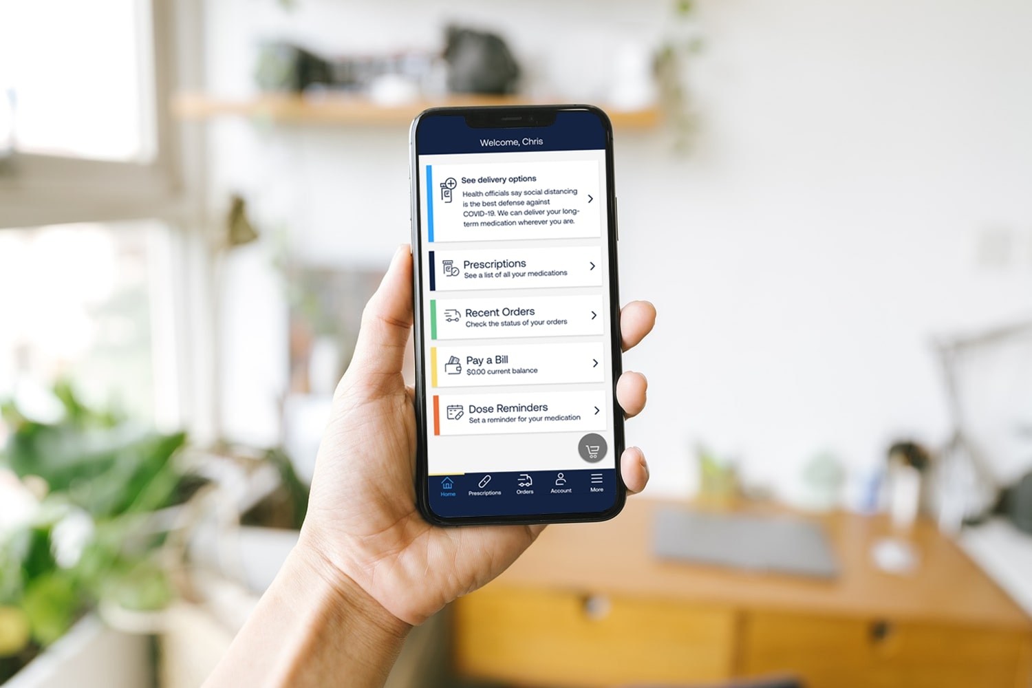 Image of Easily Manage TRICARE Prescriptions With the Express Scripts Pharmacy Mobile App.