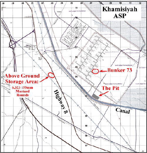 Figure 2. Site locations shown to UNSCOM