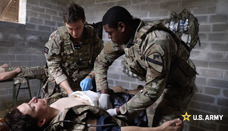 Link to Video: U.S. Army medics with the 1-8 CAV train with British soldiers