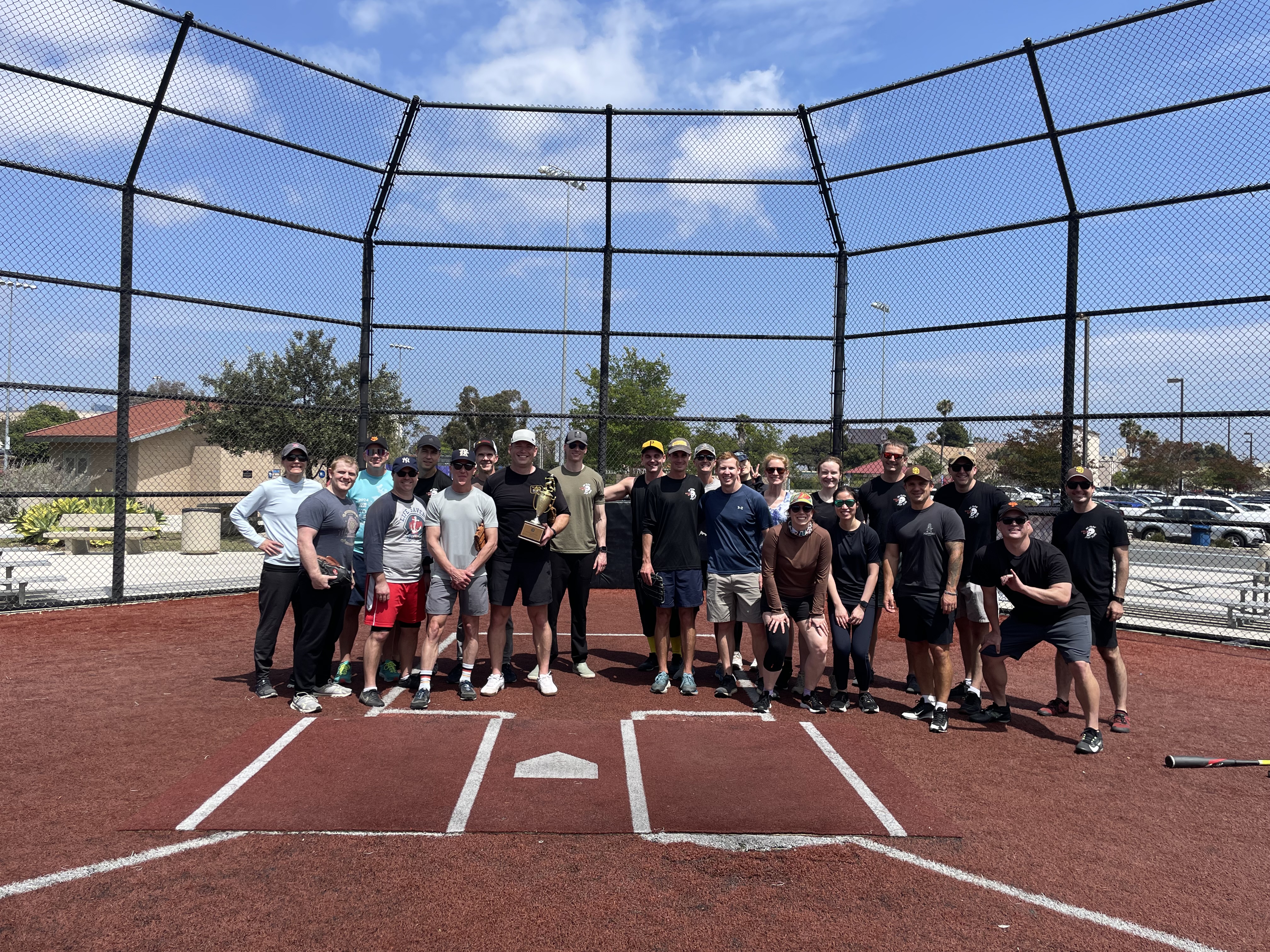  The radiology department baseball team wins the annual baseball tournament at NMCSD.