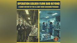 Photo illustration created to promote awareness of the Navy Drug Screening Laboratories 