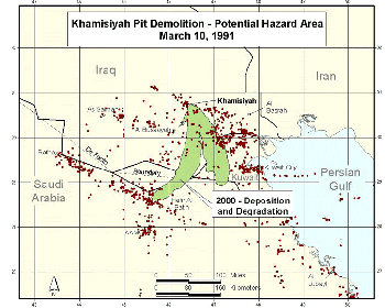 Figure 44. 2000 Potential Hazard are for Day 1: March 10, 1991