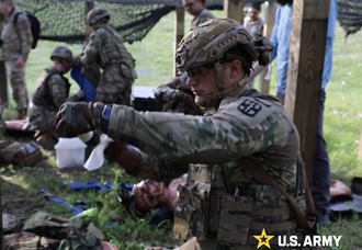 Link to Video: Medics take part in Delayed Evacuation Casualty Management Training