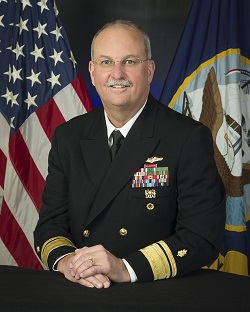 Official image of Vice Admiral C. Forrest Faison III, Surgeon General of the Navy