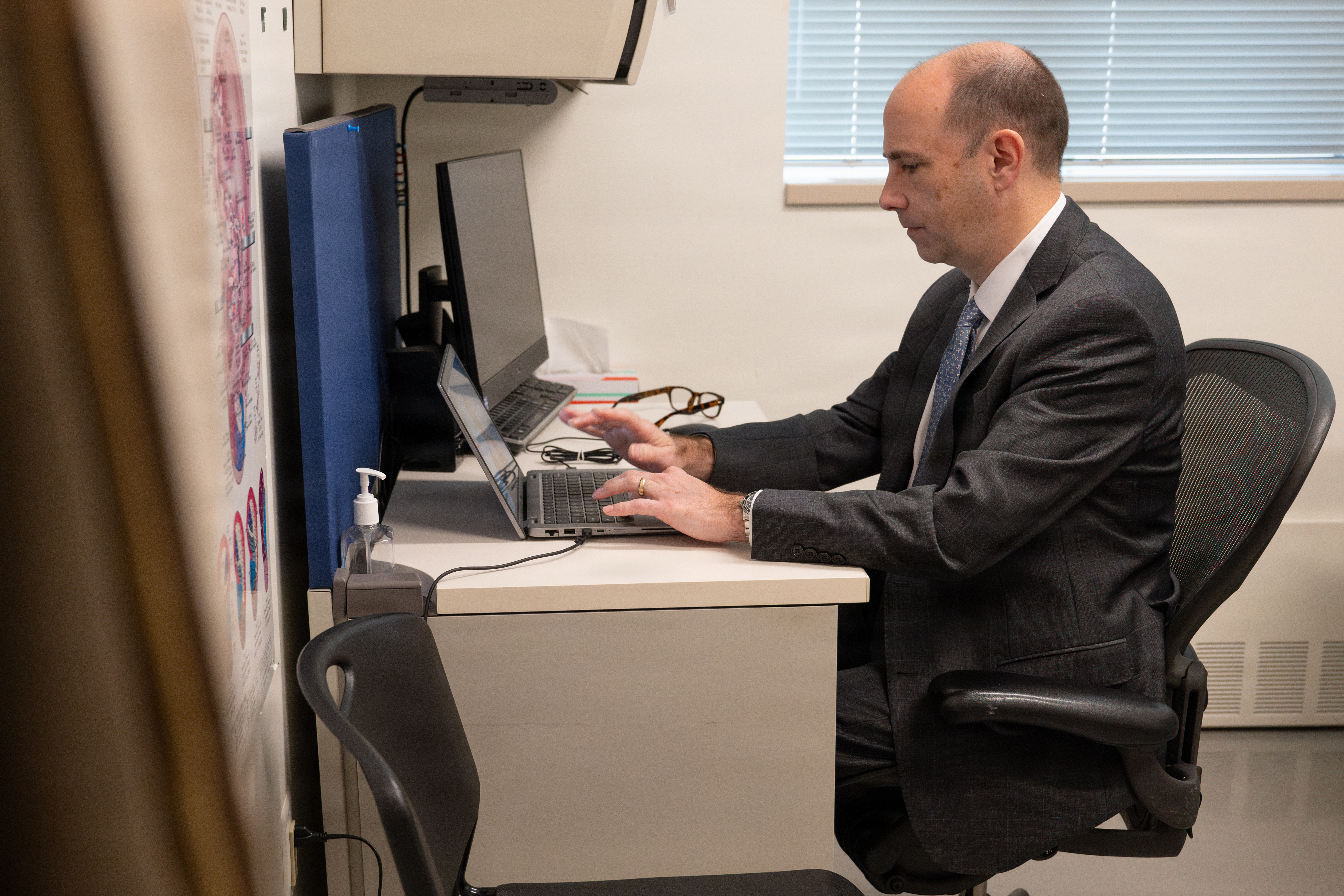 Image of ASA (IE&E) W. Jordan Gillis Takes the NCAT Exam.