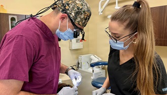Link to Photo: Dental team turns routine appointments into rapid emergency response