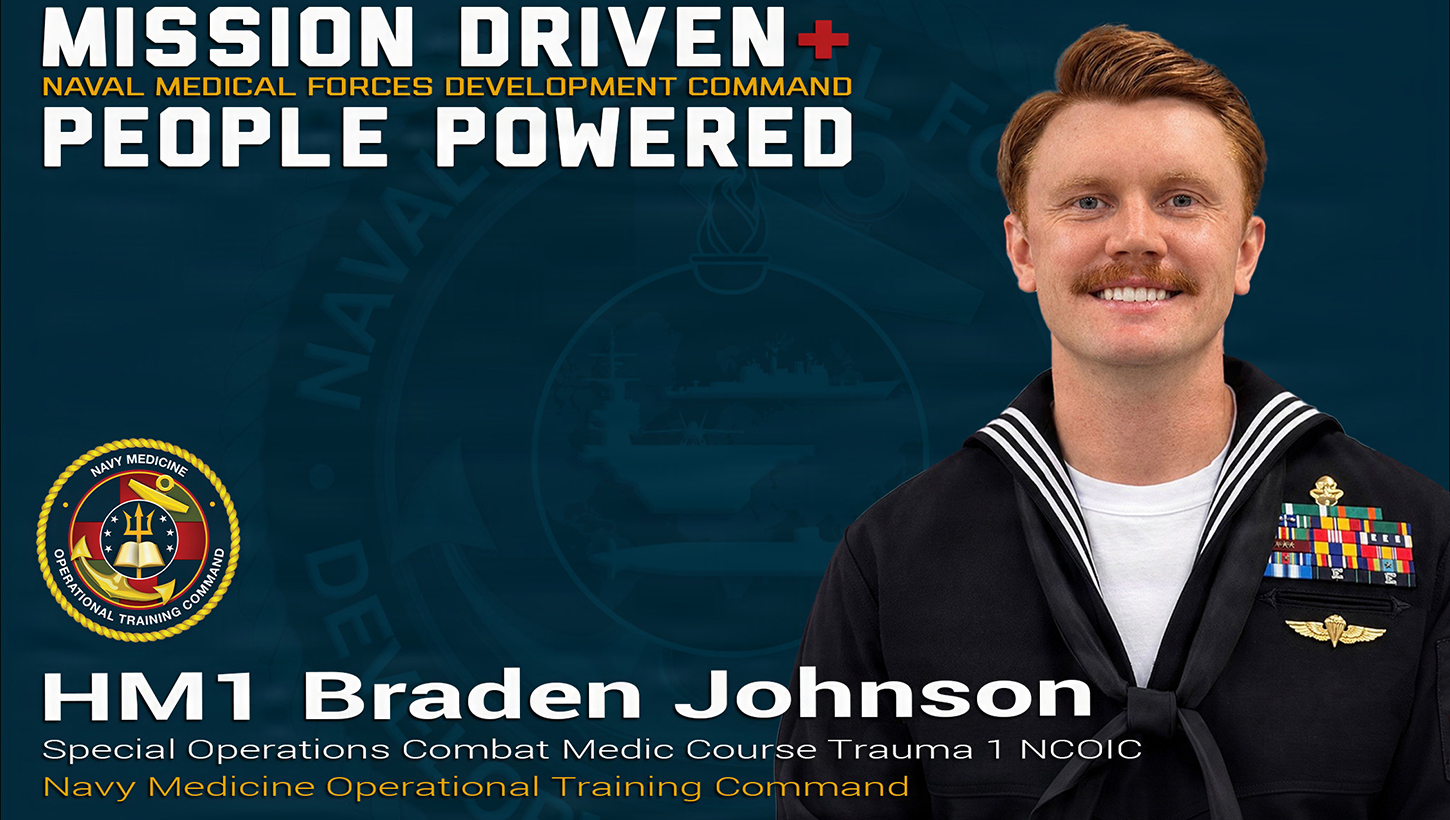 Image of Mission Driven–People Powered: HM1 Braden Johnson.