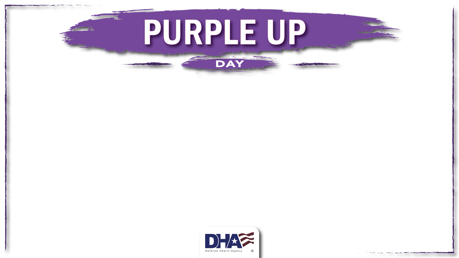 Link to Infographic: Purple Up Day