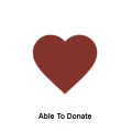 Able to donate button