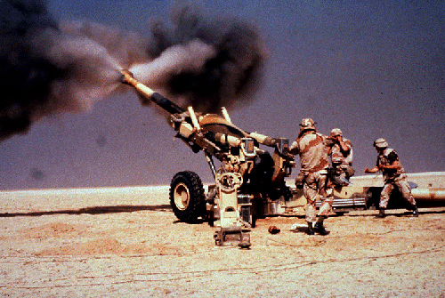 Figure 4. Most 11th Marines Battalions had Model M198 155 mm Towed Howitzers.