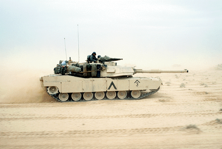 Figure 3.  M1A1 tank in the Gulf