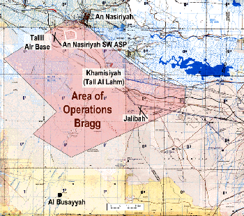 Figure 14. Area of Operations Bragg