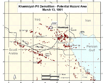 Figure 49. 1997 Potential Hazard area for Day 4: March 13, 1991