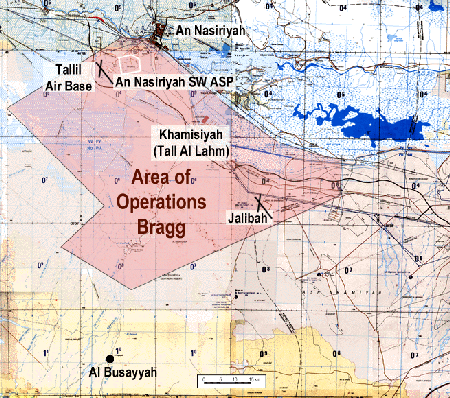 Figure 14. Area of Operations Bragg