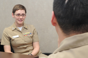 Navy clinician patient session