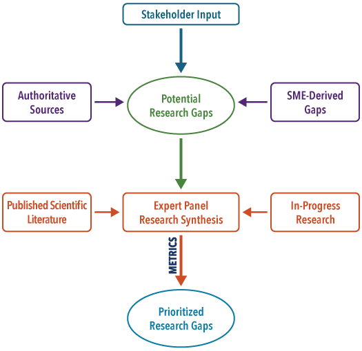 Flow chart of the research gaps process