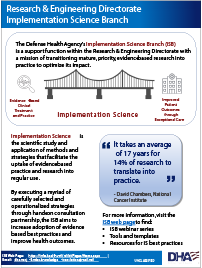Thumbnail of the Implementation Science Fact Sheet