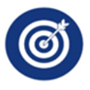 Icon of a bullseye with an arrow in the center of it.