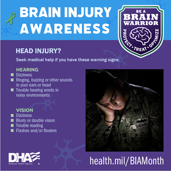  Brain Injury Awareness: Head Injury? Seek medical help if you have these warning signs.