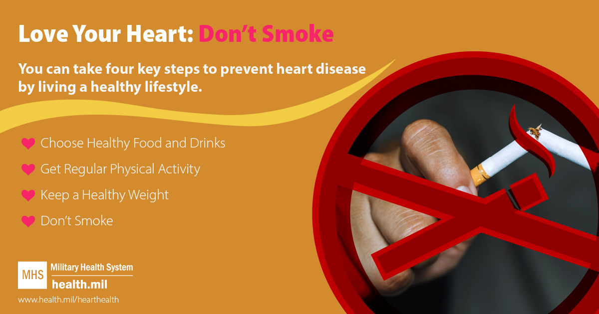 Love Your Heart Don't Smoke Graphic