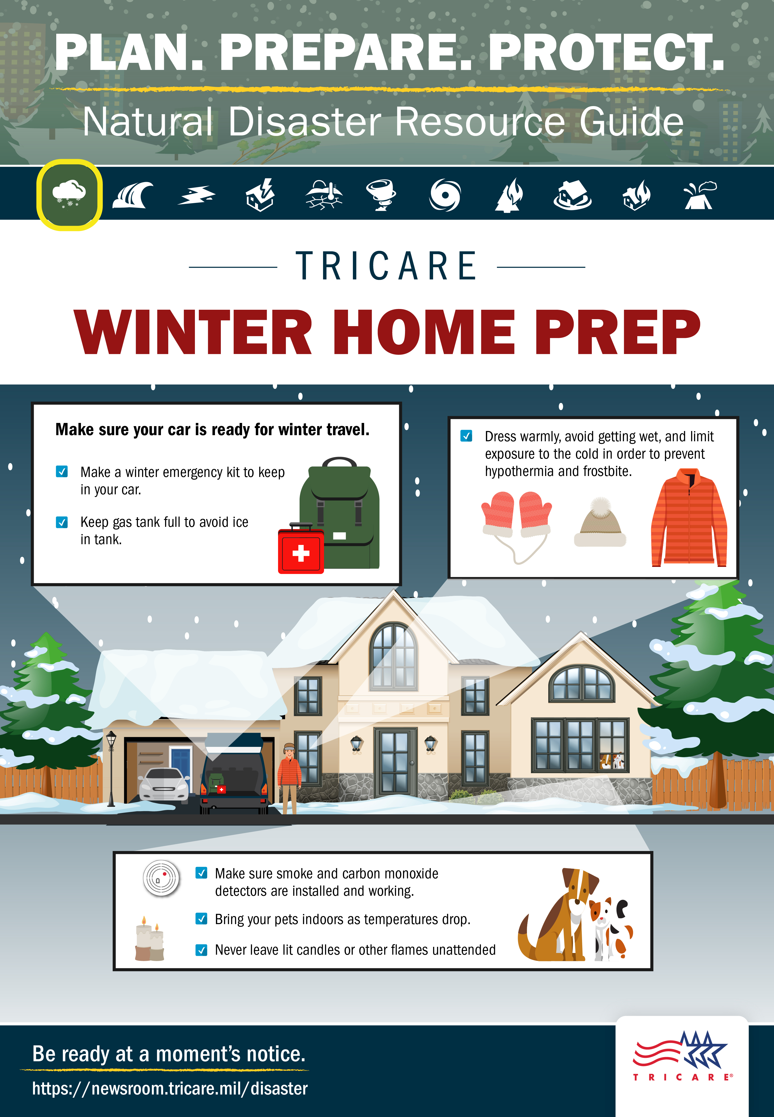 Link to Infographic: Plan. Prepare. Protect. Be ready at a moment's notice.