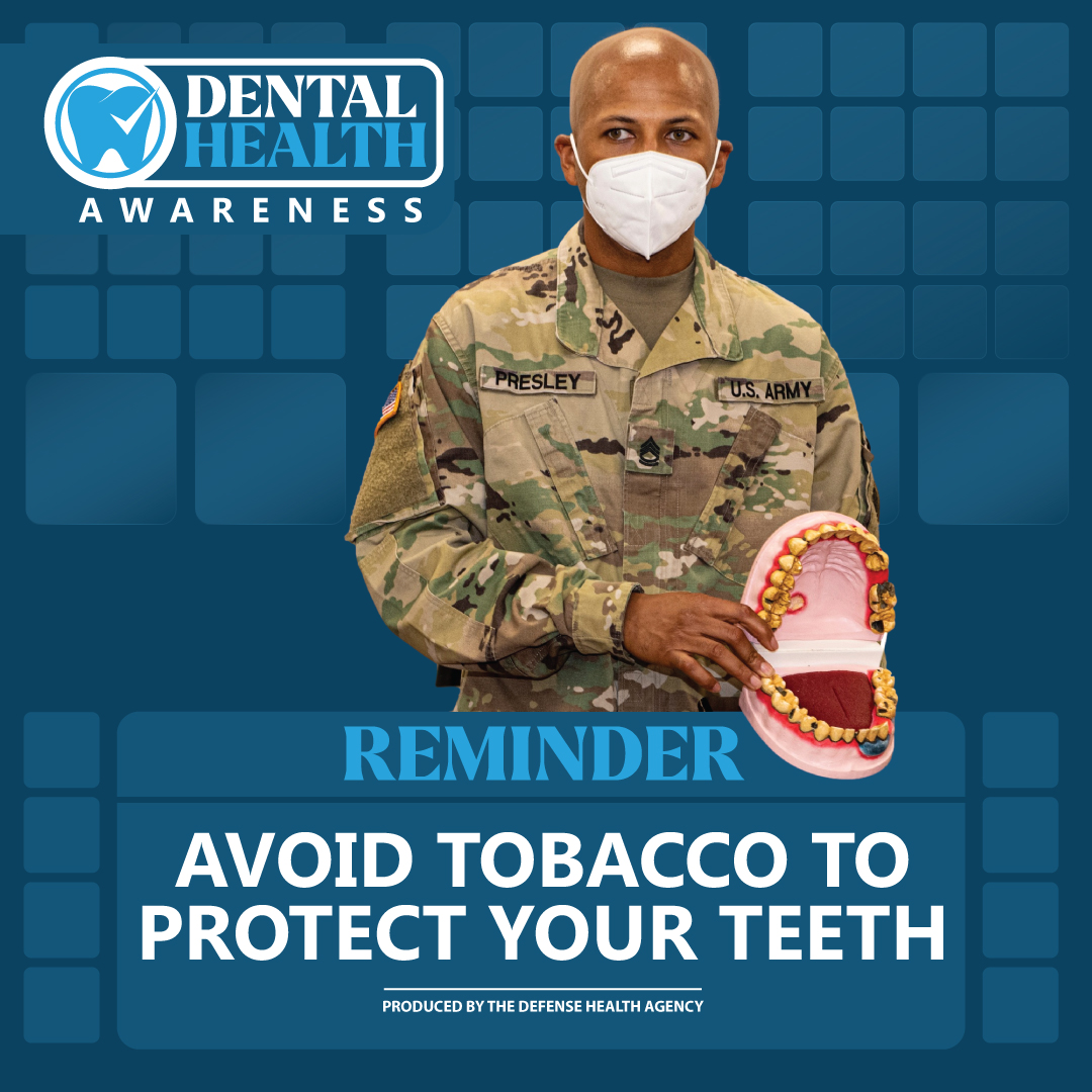 Dental Health Reminder Avoid Tobacco
