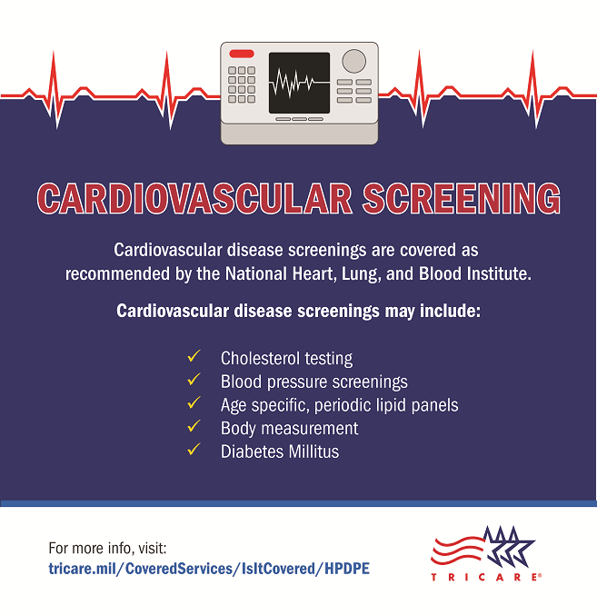 Link to Infographic: This infographic discusses the types of tests that cardiovascular screenings usually include