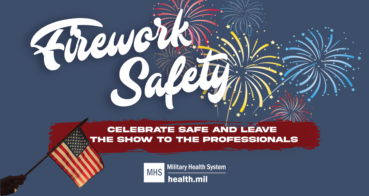 Social media graphic on firework safety