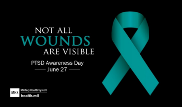 Social media graphic on PTSD Awareness Day 