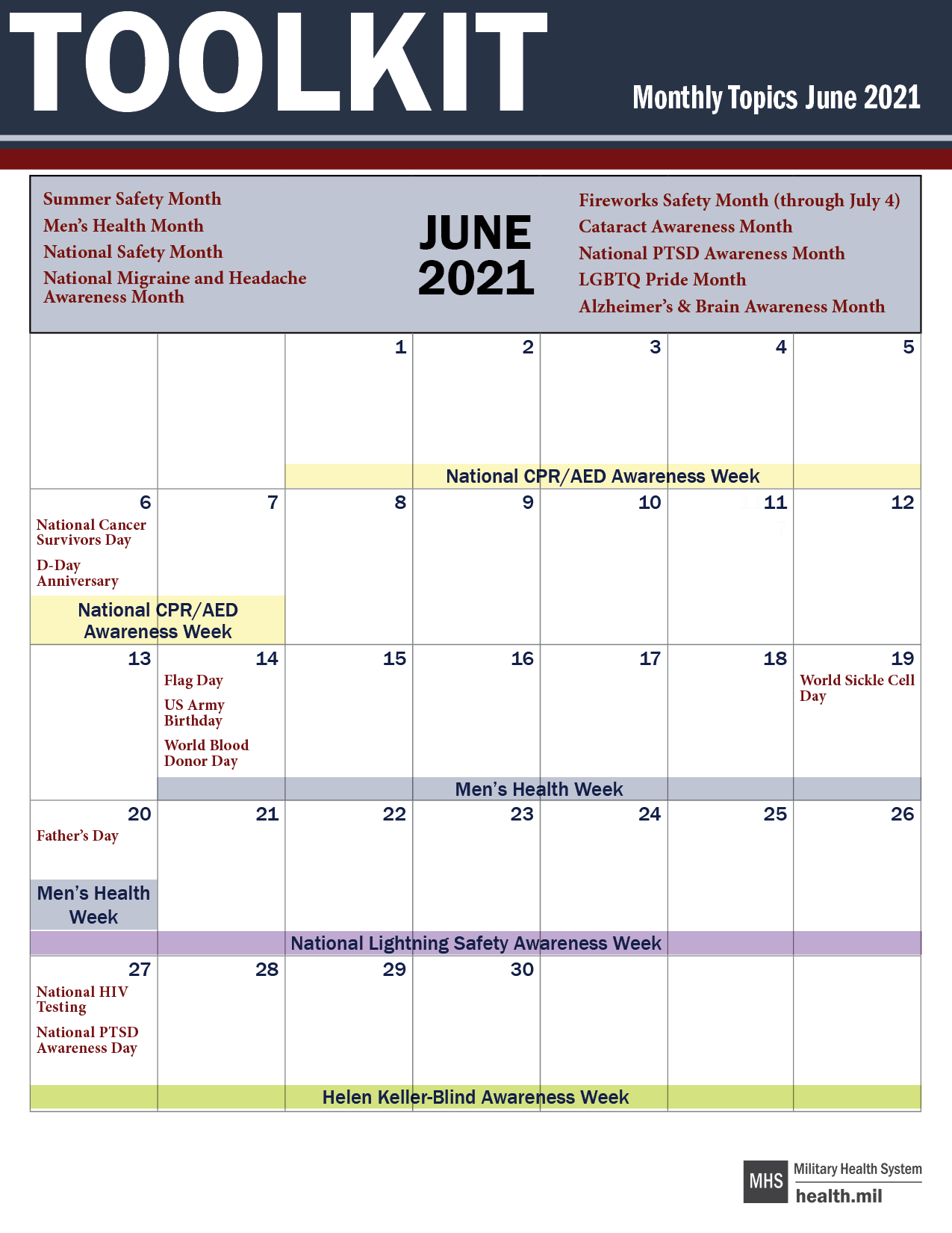 Toolkit Monthly Topics June 2021