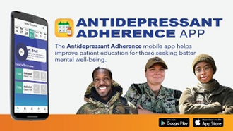 Link to Infographic: Social media graphic on Antidepressant Adherence App