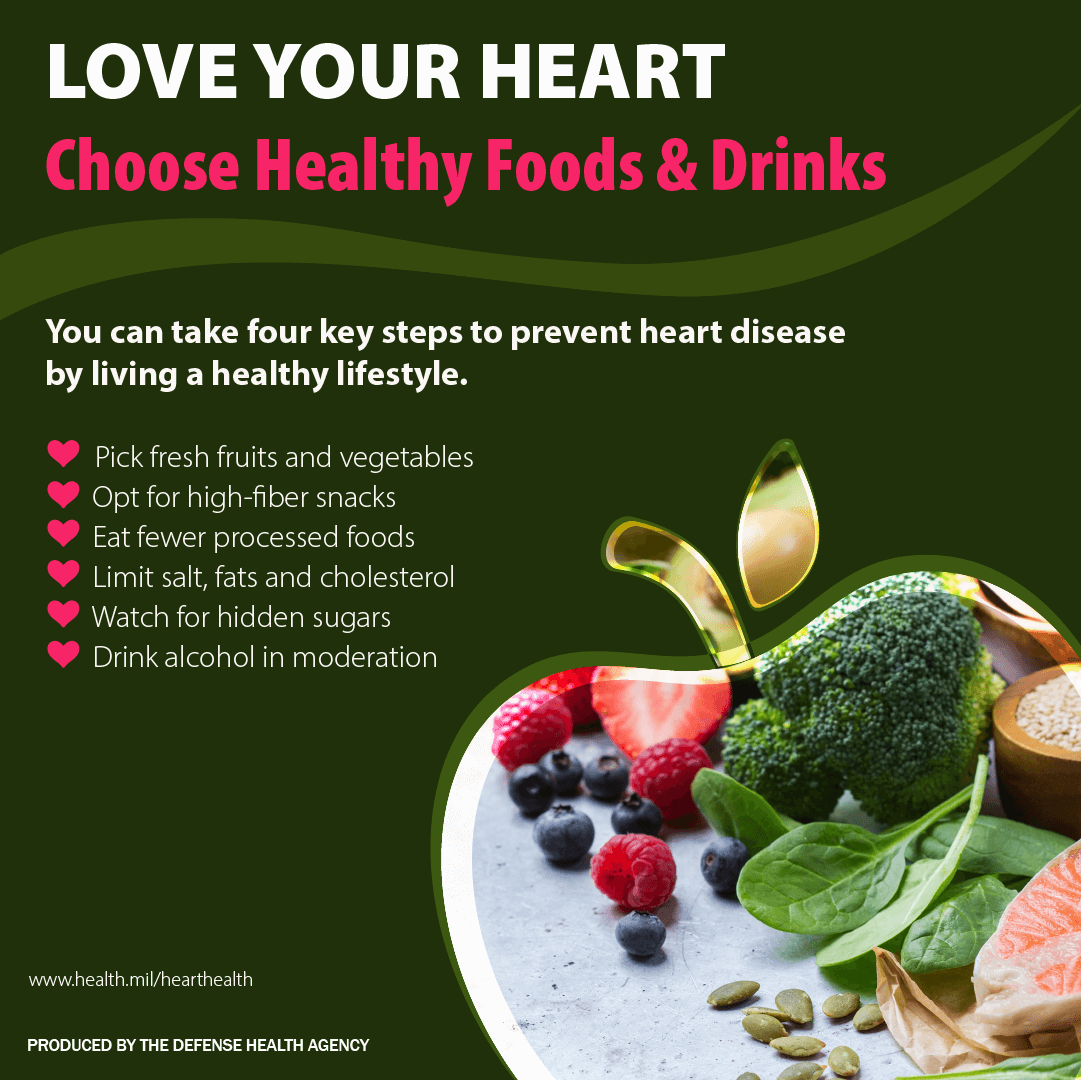 Love Your Heart: Choose Healthy Foods and Drinks