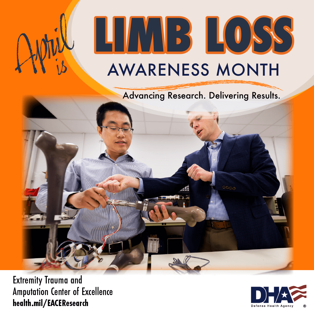 Link to Infographic: Limb Loss Awareness Month Research Infographic