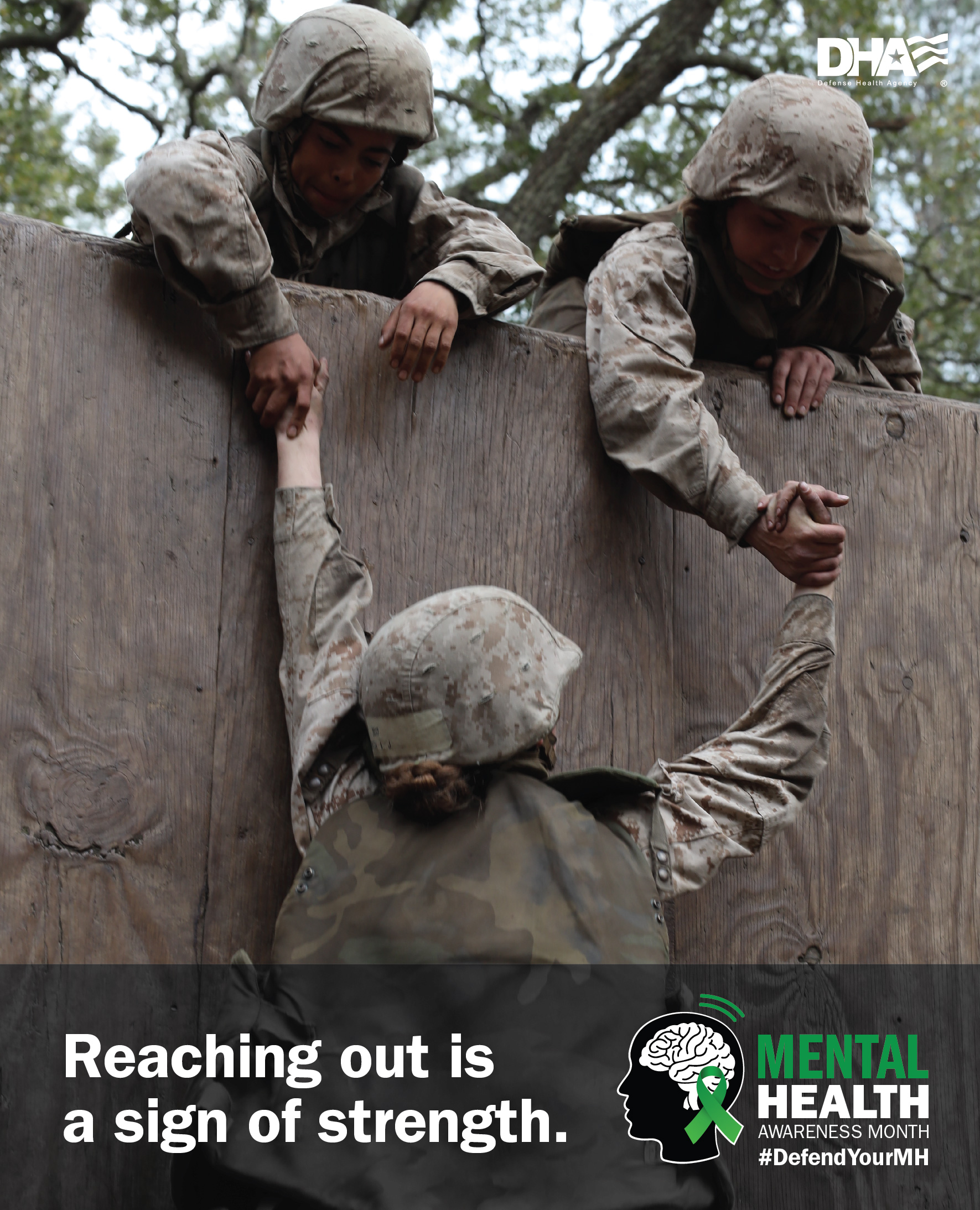 Reaching out is a sign of strength.  May is Mental Health Awareness Month #DefendYourMentalHealth