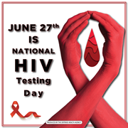Link to biography of National HIV Testing Day (June 27)