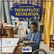Link to biography of National Therapeutic Recreation Week (July 9-15)