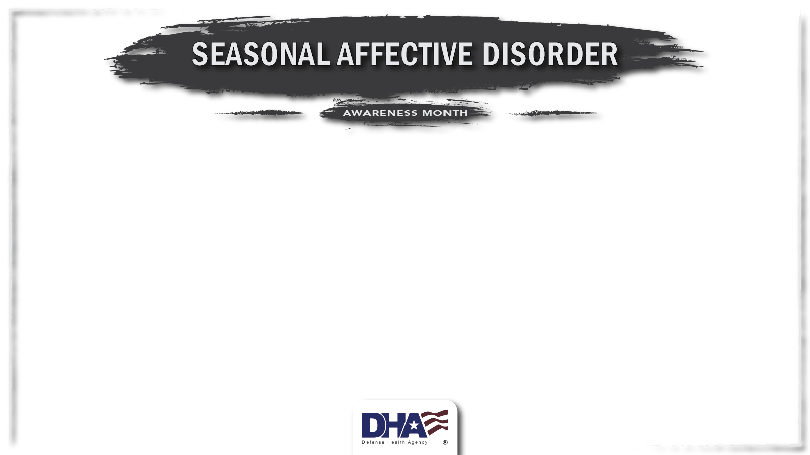 Seasonal Affective Disorder Awareness Month screensaver