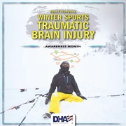 Link to biography of National Winter Sports Traumatic Brain Injury Awareness Month
