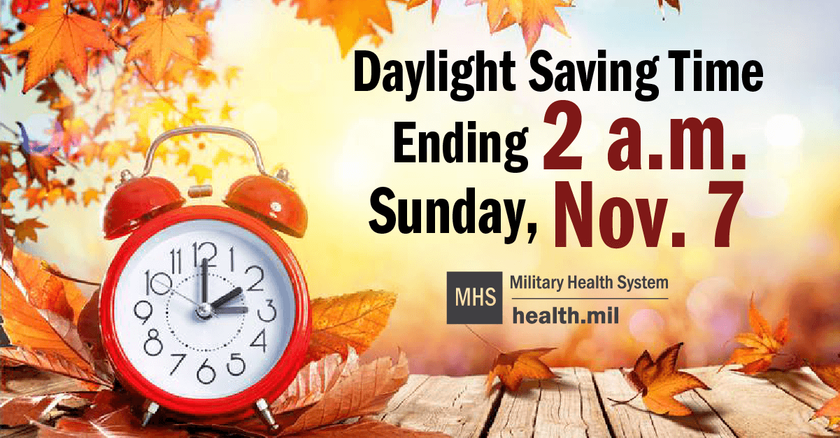 Daylight Saving Time Ending 2 a.m. Sunday, Nov. 7
