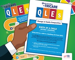 This image describes how giving birth overseas in an active duty family may change your TRICARE plan options