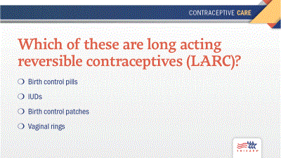 Walk-in Contraceptive Care Infographic