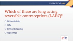 Walk-in Contraceptive Care Infographic