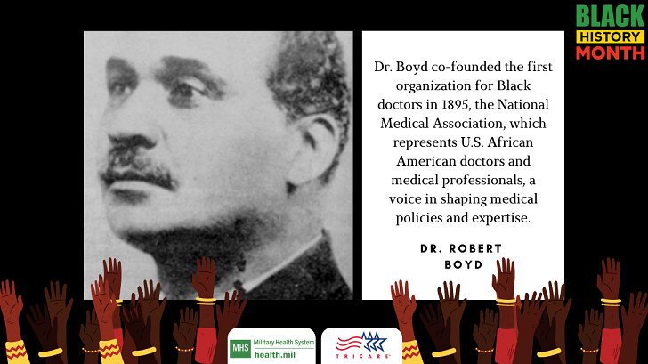 In 1895, Dr. Robert Boyd co-founded the National Medical Association (NMA), which represents U.S. African American doctors and medical professionals. Jim Crow laws were a major obstacle for Black physicians at the time. Even the American Medical Association barred Black doctors from becoming members. Boyd, who served as the first NMA president, established the NMA to make sure that Black physicians had a voice in shaping medical policy and developing clinical expertise. Read more: https://www.ncbi.nlm.nih.gov/pmc/articles/PMC2617285/pdf/jnma00613-0075.pdf