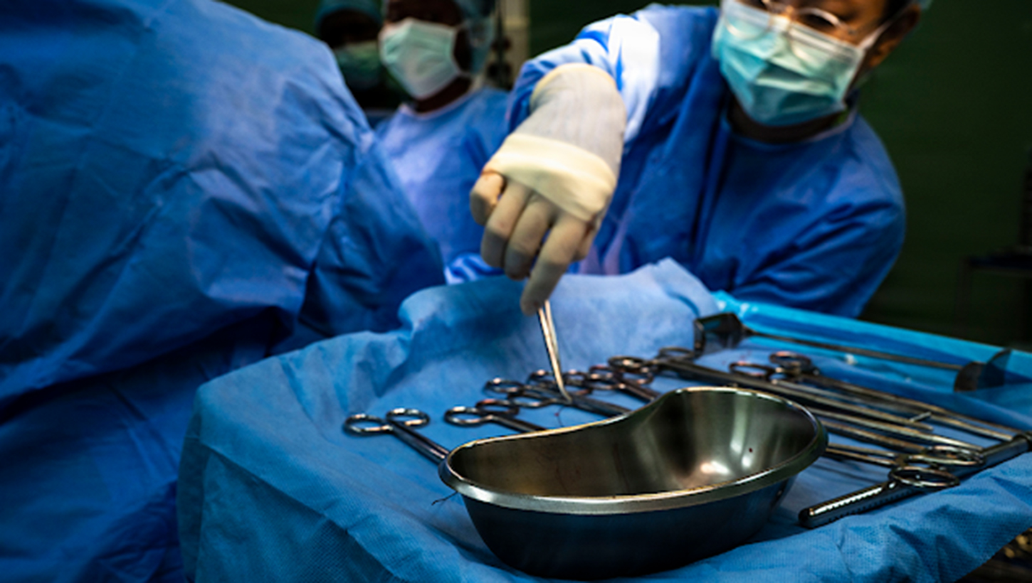 2nd Lt. Megan Doherty in surgery