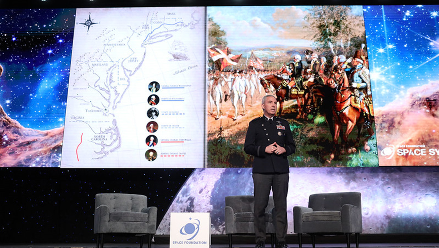 Gen. Stephen Whiting, commander of U.S. Space Command, reflects on 250 years of military history, and its influence on the Joint Force’s identity and readiness during his keynote speech