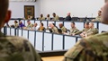 Military personnel at workshop
