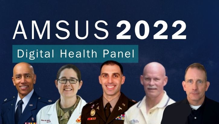 Image of DHA panel discusses MHS digital health training and education at AMSUS 2022. (Photo: Courtesy of Connected Health). Click to open a larger version of the image.