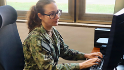 Cmdr. Christina Jamros, with Naval Medical Research Unit (NAMRU) EURAFCENT, conducts infectious disease research in support of fleet health and operational readiness.